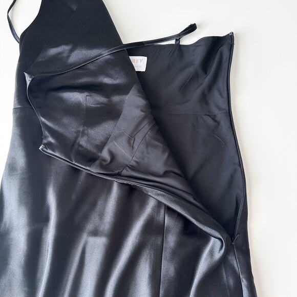 Birdy Grey Black Satin Bridesmaid Dress - Picture 6 of 10